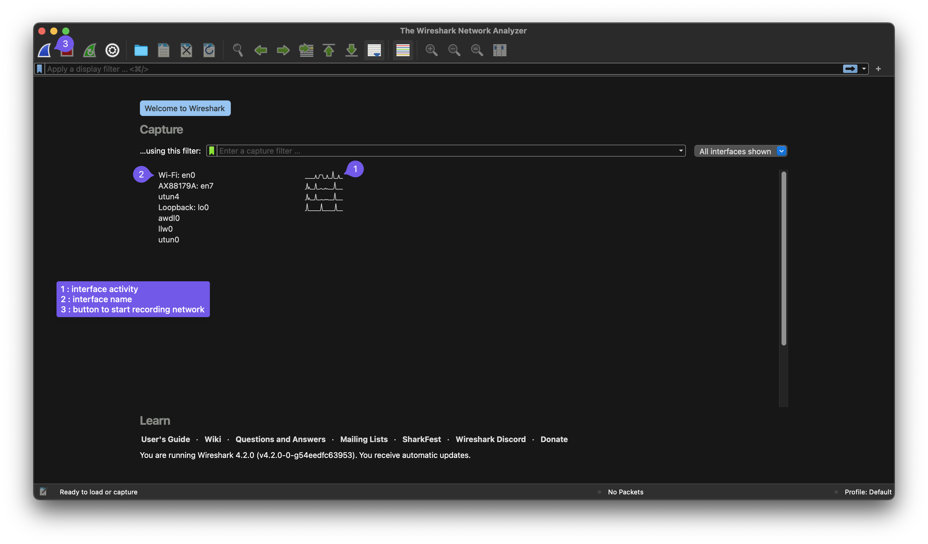 wireshark screenshot interface